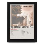 Eminem The Marshall Mathers LP Signed Poster Print- Limited Edition Autograph Fan Gift – Collectible Memorabilia Merchandise (Framed A3 (30x40cm))