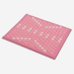 Core Asana Acupressure Mini Mat Massager for Foot, Back, and Joint Pain Relief, Reduce Stress & Tension (Salt Pink)