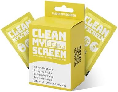 Clean My Screen - Biodegradable Screen Cleaner 10ct Electronics Wipes - for Phone, Laptop, iPad, Tablet, Electronic Wipes, MacBook, LED, LCD - Computer Screen Cleaner, Car & TV (1 Box)