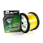 PowerPro Unisex Adult Spectra Braided Fishing Line, Neon Yellow, 1500YD/80LB