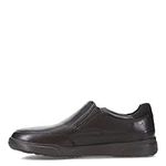 Rockport Men's Bronson Slip on Loafer, Black Leather, 12