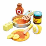 Early Learning Centre Wooden Pancake Playset from 3 to 6 Years Toy Kitchen Wooden Food Toys Wooden Kitchen Toys Kids Kitchen Gift Children