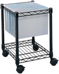 Safco Compact Mobile File Cart, Fits Letter and Legal-Size Hanging Folders, Rolling Steel File/Folder Cart