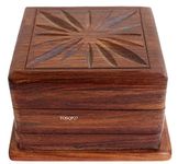 TOSQP27 Secret Box Brainteaser Puzzle Case Trick Opening Storage Organiser Unique Artisan, Girlfriend, Men
