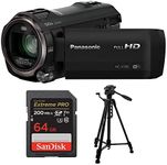 Panasonic HC-V770 Full HD Camcorder with 64GB SD Card and 57-Inch Tripod