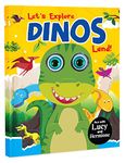 BRIJBASI Hello Friend Fun with Lucky Dinosaur Story Book: 32 Colouring Pages with 3D Moving Eyes, 4+ yrs