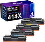 E-Z Ink Compatible 414X Toner Cartridges Replacement for HP 414X Toner (with Chip) 414A 414X Toner Cartridges to Use with HP Color Pro M454dw MFP M479 M479fdw M479fdn M479fdw Printer (4 Pack)