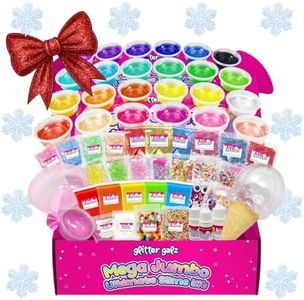 Ultimate 75-Piece Jumbo Slime Kit | Glitter Galtz Birthday Gift for Girls 7+ | Slime Party and Birthday Favors | Arts and Crafts | Premade Slime Making | Sensory