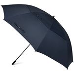 G4Free 80 Inch Huge Large Oversize Golf Umbrella Double Canopy Vented Windproof Stick Umbrellas, 6.6 Ft Heavy Duty Outdoor Doorman Umbrella Family Umbrella(Navy Blue)