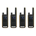 Motorola Talkabout T82 Extreme PMR446 2-Way Walkie Talkie Radio Quad Pack - Yellow / Black