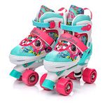 meteor Roller Skates Quad Skates Shoes Youth Children Kids Junior Boy Girl Skates Blades Adjustable Rollerskates 5 Size of the Shoe Boots For Childrens Kids Junior Boys Girls Women