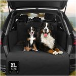 Naloo's World Car Boot Liner for Dogs, 100% Waterproof Bumper Protector for Muddy Paws, Machine Washable Nonslip Dirt Resistant, Universal Car Cover with Side Walls