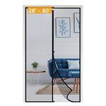 Yotache Narrow Magnetic Screen Door Fits Door Size 28 x 80, Screen Size 30" x 81" Strengthened Fiberglass Mesh