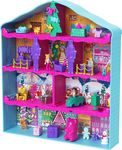 Polly Pocket Dolls Advent Calendar, Gingerbread House Playset with 24 Surprises, Dollhouse Furniture, Toy Car, and Holiday Accessories