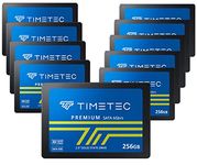 Timetec 256GBx10 (10 Pack) SSD 3D NAND QLC SATA III 6Gb/s 2.5 Inch 7mm (0.28") Read Speed Up to 530 MB/s SLC Cache Performance Boost Internal Solid State Drive for PC Computer Desktop and Laptop