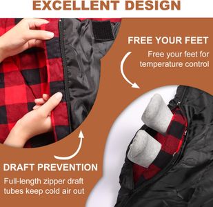 XL Double Sleeping Bag for Adults – Queen Size, Flannel, Waterproof, All-Season