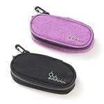 CANNY Stash Tobacco Pipe Bag – Smell Proof Travel Bag – Odor Resistant Protective Case - Storage Container with Activated Carbon - Padded for Glass Pieces (PURPLE)