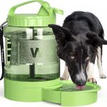 Portable Dog Travel Water Bottle - 77oz Large Travel Water Bowl for Dogs Camping Hiking Beach Traveling Essentials,Big Pet Bottles Bowl Water Dispenser for On The Go Park Car Walking Accessories