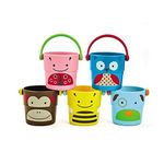 Skip Hop Zoo Stack and Pour Buckets, 5 Count (Pack of 1)