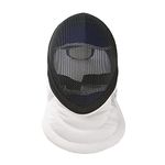 LEONARK Fencing Epee Mask CE 350N Certified National Grade Masque - Fencing Protective Gear (Black, L)