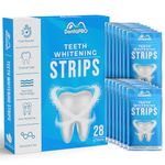 DentaPro Professional Teeth Whitening Strips- 28Pcs Peroxide Free Teeth Whitener Strips- Gentle, Enamel Safe Teeth Stain Remover Strips- 14 Day Supply Tooth Whitening Strip- 5X Better Teeth Whitening