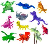 SUPER TOY 10 PCS Insect Animal Action Figure Bug Toys Educational Play Set for Kids Birthday Gift