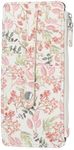 Mundi Slim Organizer for Women Multi Credit Card Holder Case with Zipper Pocket and ID Window Long Compact Small Ladies Wallet in Boho Floral