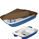 Sun Dolphin, 600d Waterproof Oxford Cloth Pedal Boat Protection Cover with Straps Pedal Boat Cover for All Weather Pedal Protection Mooring Boat Cover,Brown,286 * 122cm