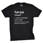 Crazy Dog T-Shirts Mens Funpa Definition Tshirt Cute Tee for Grandfather (Black) - XXL