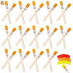 40 PCS Paint Brush Nylon Paint Brushes Chip Paint Brushes Acrylic Paint Brushes Set with Wooden Handle Practical Painting Tools for Art Painting Drawing Cleaning Dust Brushing Glue