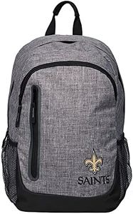 FOCO New Orleans Saints NFL Heather Grey Bold Color Backpack