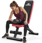 NICEPEOPLE Basic Weight Bench for Home Gym, Foldable Workout Bench with 8 Backrests, 660LBS Weight Capacity Adjustable Bench