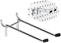 Nlmyt 12 Pcs Peg Board Hooks, Pegboard Pegs 6 Inch, Pegboard Accessories Fit 1/4” PegBoard Holes, Garage Pegboard Tool Organizers, Heavy Duty Pegboard Hooks for Hanging Tools...