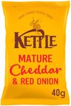 My Africa Store KETTLE Chips Mature Cheddar & Red Onion 40g-Food,1 count (Pack of 1)