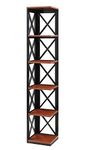 Convenience Concepts 203080CH Oxford Bookcase, Cherry/Black