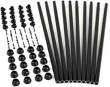 Titan Snap 'n Lock Baluster Kits - Round - Alum - Smooth - Black - 25"