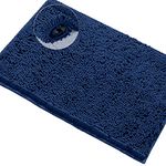 Blue Bathroom Rugs -Extra-Soft Plush Bath Mat Shower Bathroom Rug,1'' Chenille Microfiber Material, Super Absorbent Shaggy Bath Rug. Machine Wash & Dry (20 x 30, Blue)