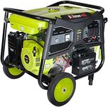 Böhmer-AG WX-5000K-e Portable Petrol Generator 7.5Kw 12V DC Output Electric Key Start Outdoor 13Hp 4-Stroke OHV Engine with 2 UK 240V Standard Plug Sockets