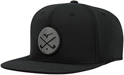 Mizuno Unisex Crossed Clubs Snapback Hat Black