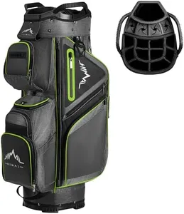 UNIHIMAL 15-Way Golf Cart Bag, Premium Anti-Shake Divider Top Golf Bag with Comfortable Handles, Magnetic Pocket and Rain Cover