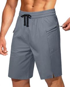 FOGFIRE Mens Swim Trunks Board Shorts Bath Suit with Pocket Gray Blue S