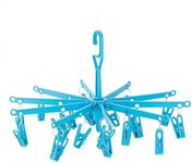 HANGERWORLD 20 Peg Blue Plastic Han