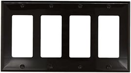 Morris 81142 Lexan Wall Plate, Decorative/GFCI, 4 Gang, Brown