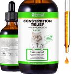 Cat Constipation Treatment 60ml - Relieves Constipation, Natural Cat Antibiotics with 6 Probiotics, Cat Probiotic Supplements, Promotes Kitten Digestive Health 2 oz