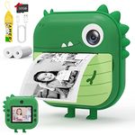 Selvim Instant Print Camera for Kids, 2.4 Inch Screen Kids Digital Selfie Camera with No Ink, 40MP 1080P HD Video Camera with 32GB TF Card, Toddler Camera for Girls and Boys on Holiday