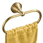 Flybath Oval Towel Ring Antique Brass Hanger Hand Towel Holder for Bathroom Kitchen Accessories Wall Mounted, Brushed Bronze