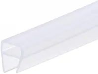 uxcell Frameless Glass Shower Door Sweep 137.8" Long for 1/2"(12mm) Glass U-Type Door Side Seal Strip