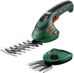 Bosch Cordless Edging Shear Set Isio (3.6 V, blade length: 12 cm, tooth spacing: 8 mm, in soft bag packaging), Green