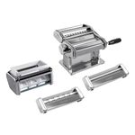 Marcato Multipaste Pasta Machines Set, Chrome Steel, Various Pasta Sizes, 20 x 20 x 15 cm, Easy to Use