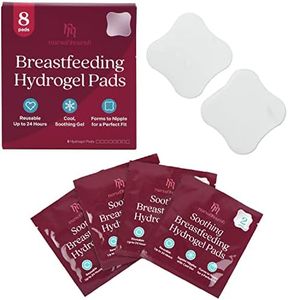 Nurse & Nourish [8 Pads] Hydrogel Pads for Breastfeeding Soreness Support - Immediate Relief Nipple Gel Soothing Pads - Easy Apply Gel Nipple Pads for Breastfeeding - Reusable Form Adjusting Gel Pads